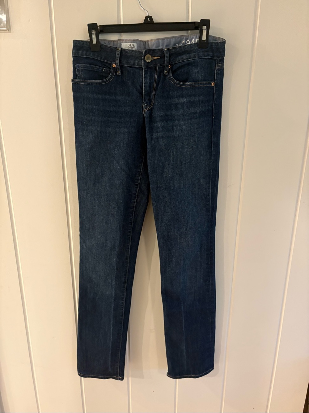 GAP Women's Dark Blue Straight Leg Jeans 6 Long
